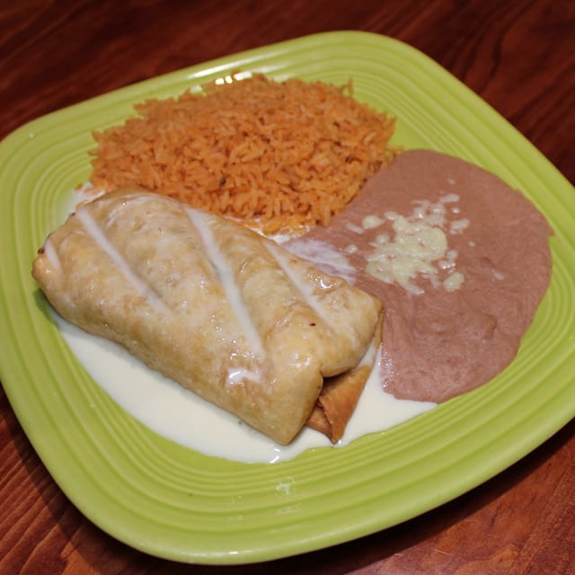 Fajita Chicken Chimichanga.