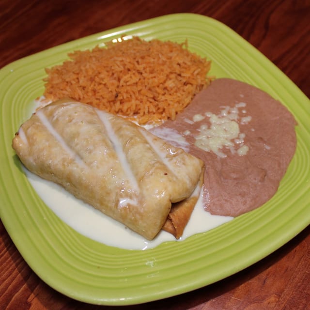 Shredded Chicken Chimichanga.