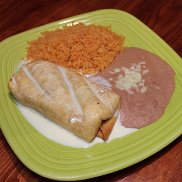 Ground Beef Chimichanga.