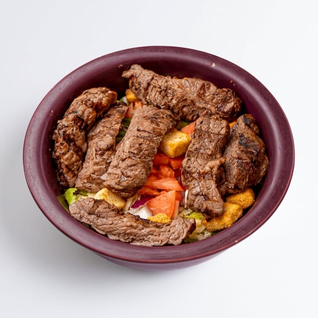 Top Shelf Skirt Steak Salad.