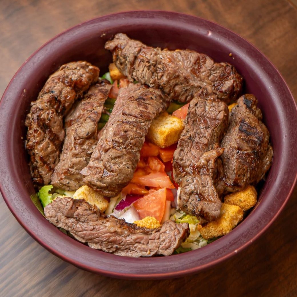 Top Shelf Skirt Steak Salad.