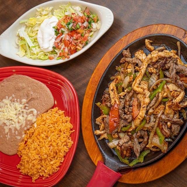 Chicken And Steak Fajitas.