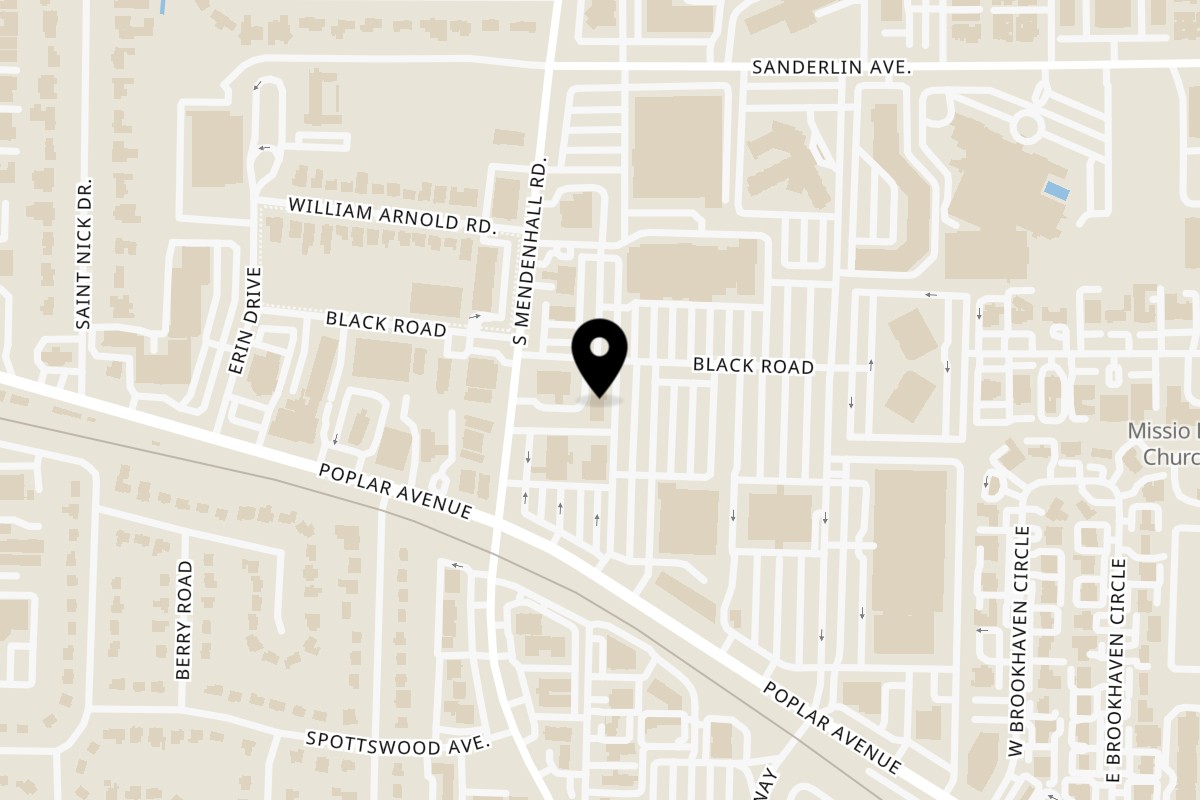 Map showing the location of El Agave Mexican Grill Memphis on 5007 Black Rd in Memphis